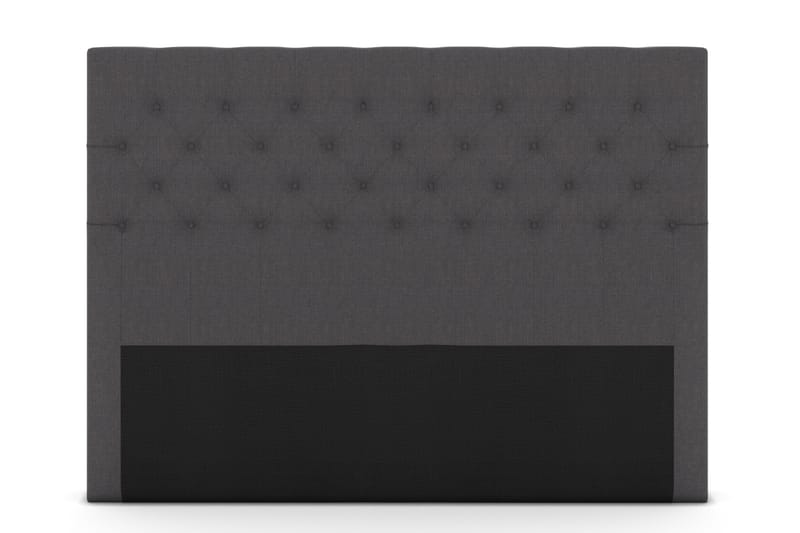 Select sengegavl 210 cm dybt tuftet - mørkegrå - Sengegavle