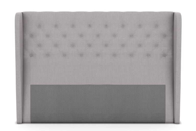 Select sengegavl 210 cm med sider - lysegrå - Sengegavle