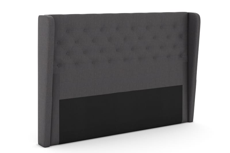 Select sengegavl 210 cm med sider - mørkegrå - Sengegavle