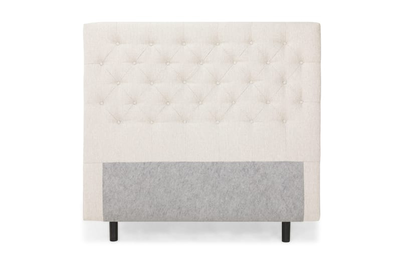 sengegavl 140 cm dybt tuftet, Beige