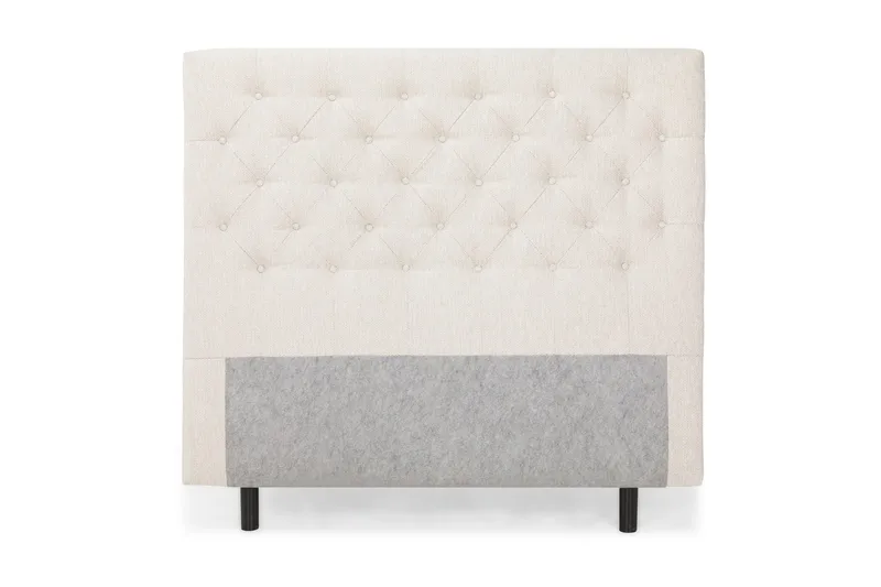 sengegavl 140 cm dybt tuftet, Beige