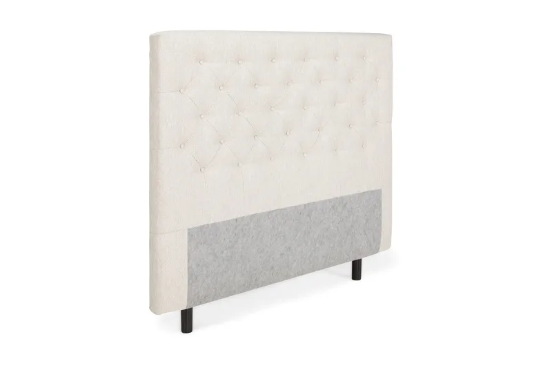 sengegavl 140 cm dybt tuftet - Beige - Møbler - Senge - Sengetilbehør & sengegavl - Sengegavle