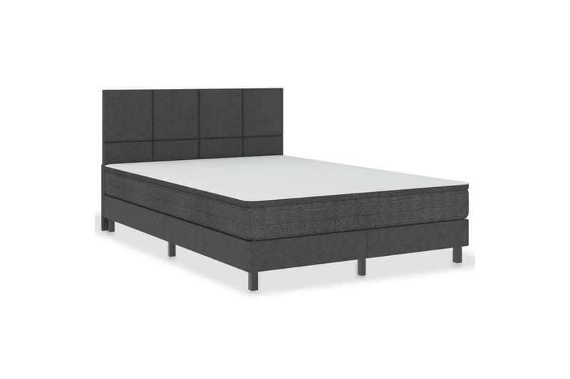 Sengegavl Med Mönster 160X200 cm Stof Mörkegrå - Møbler - Senge - Sengetilbehør & sengegavl - Sengegavle