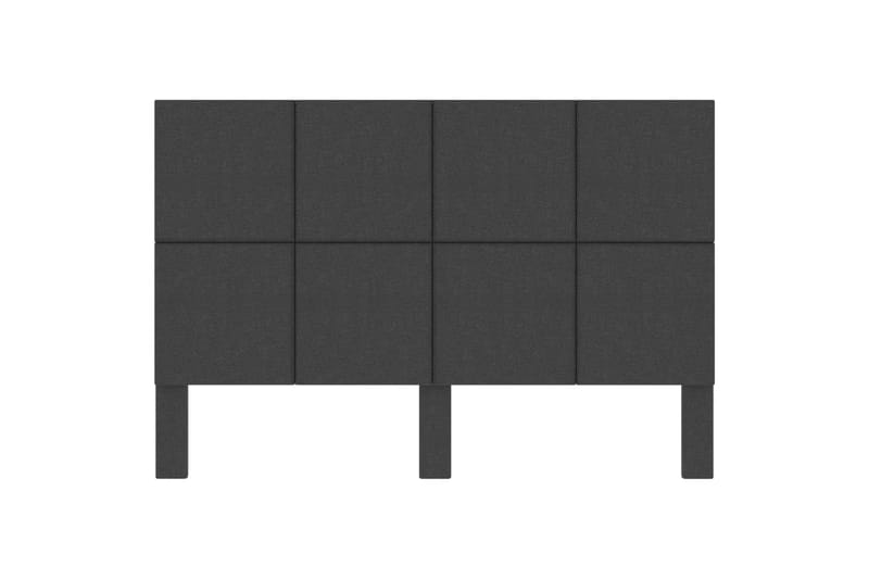Sengegavl Med Mönster 160X200 cm Stof Mörkegrå - Møbler - Senge - Sengetilbehør & sengegavl - Sengegavle