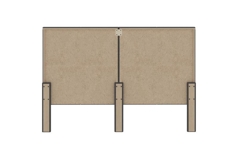 Sengegavl Med Mönster 160X200 cm Stof Mörkegrå - Møbler - Senge - Sengetilbehør & sengegavl - Sengegavle