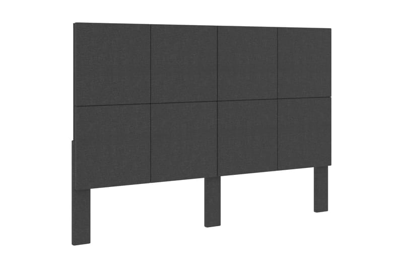 Sengegavl Med Mönster 160X200 cm Stof Mörkegrå - Møbler - Senge - Sengetilbehør & sengegavl - Sengegavle
