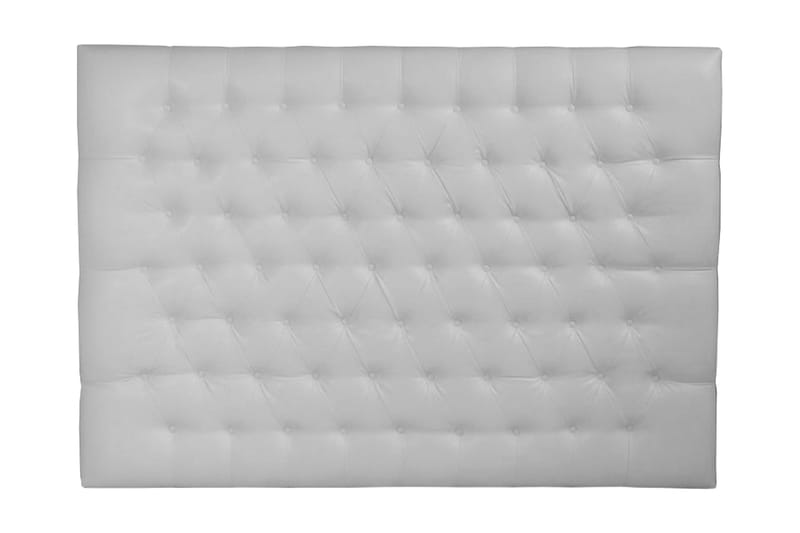 Vintage sengegavl 160 cm Läder - hvid - Sengegavle
