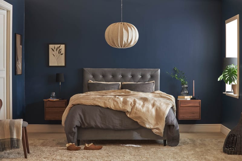 Wall Sengegavel 141x61 cm - Grå - Møbler - Senge - Sengetilbehør & sengegavl - Sengegavle