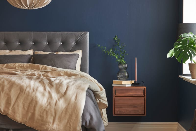 Wall Sengegavel 141x61 cm - Grå - Møbler - Senge - Sengetilbehør & sengegavl - Sengegavle