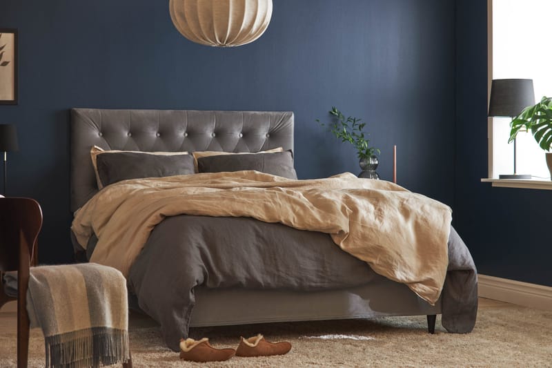 Wall Sengegavel 141x61 cm - Grå - Møbler - Senge - Sengetilbehør & sengegavl - Sengegavle