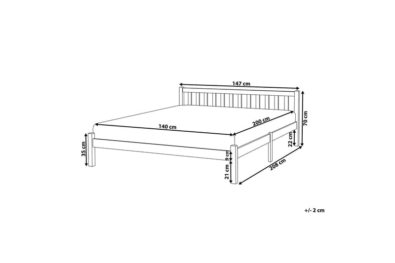 Shreyansh Sengeramme 140x200 cm - Blå - Møbler - Senge - Sengeramme & sengestel