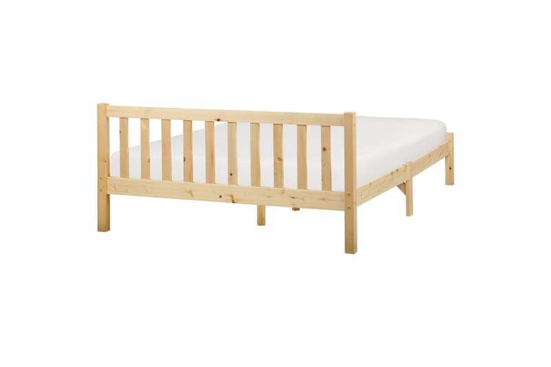 Shreyansh Sengeramme 140x200 cm - Lyst træ - Møbler - Senge - Sengeramme & sengestel