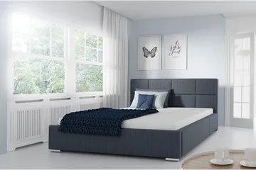 Sirdal Sengeramme 140x200 cm - Grå - Møbler - Senge - Sengeramme & sengestel