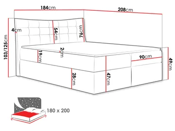 Sirel sengesæt kontinentalseng 180x200 cm - beige - Møbler - Senge - Komplet sengepakke