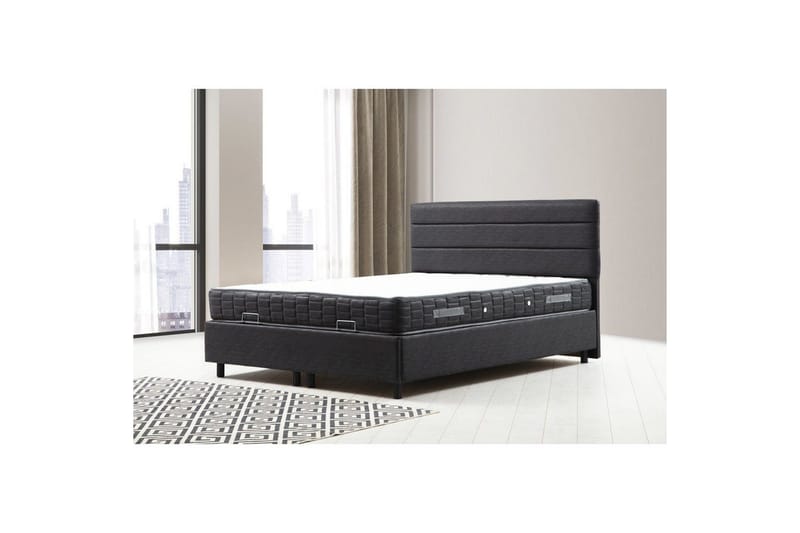 Sonyi Komplet Sengepakke 120x200 cm - Antracit - Møbler - Senge - Komplet sengepakke