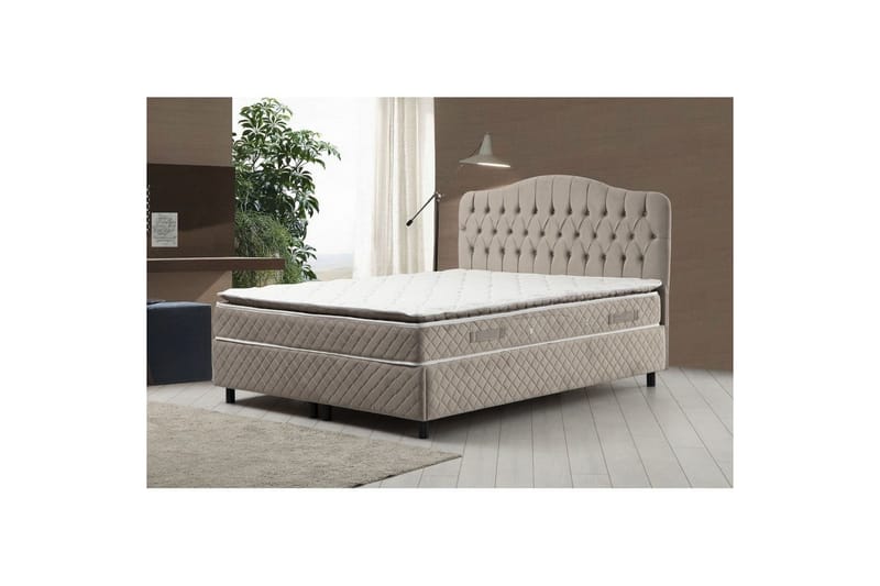 Subash Komplet Sengepakke 140x200 cm - Beige - Møbler - Senge - Komplet sengepakke