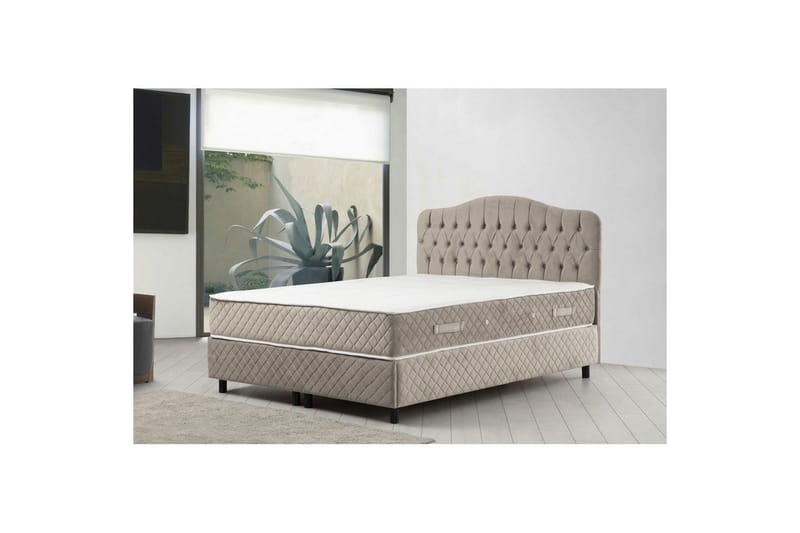 Subash Komplet Sengepakke 150x200 cm - Beige - Møbler - Senge - Komplet sengepakke