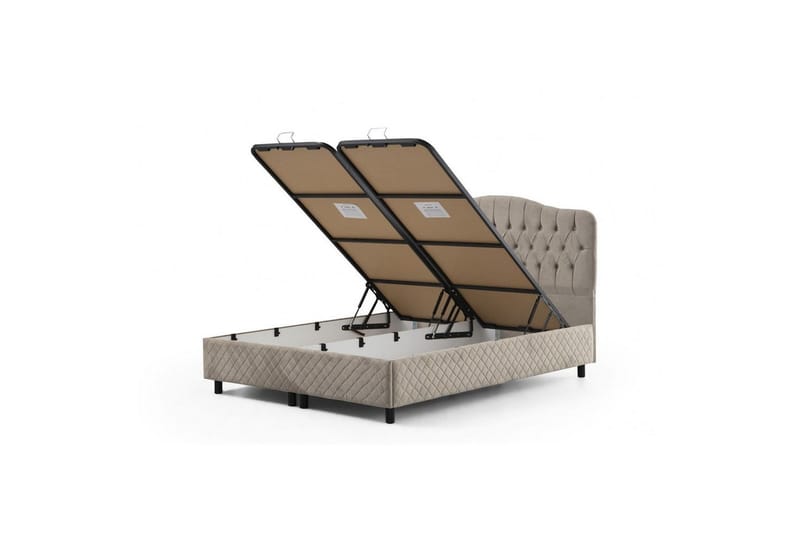 Subato Sengestel 150x200 cm - Beige - Møbler - Senge - Sengeramme & sengestel