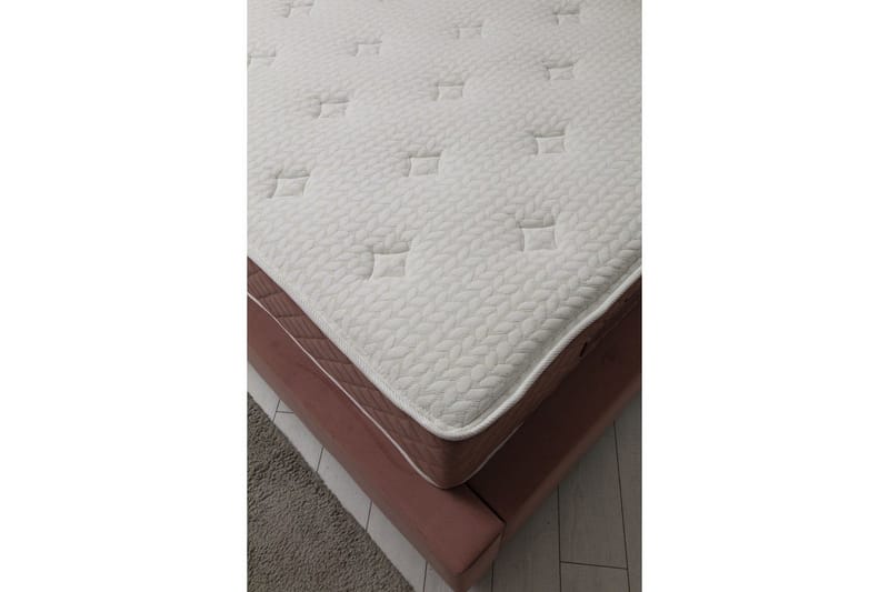 Subra Komplet Sengepakke 160x200 cm - Koralrosa - Møbler - Senge - Komplet sengepakke