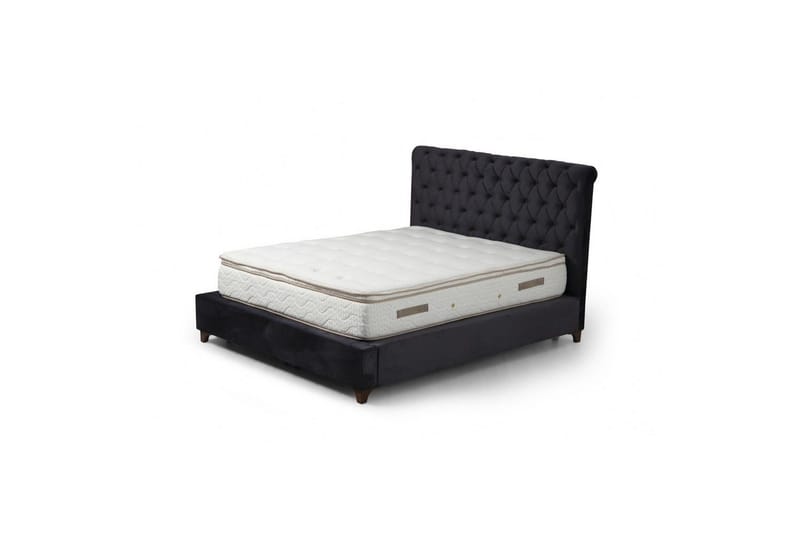 Subra Komplet Sengepakke 160x200 cm - Sort - Møbler - Senge - Komplet sengepakke
