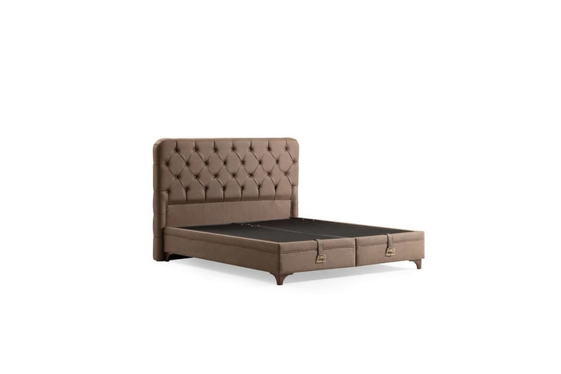 Subva Sengepakke Rammeseng 100x200 cm - Brun - Møbler - Senge - Komplet sengepakke