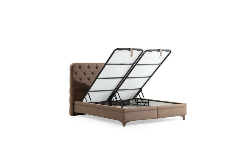 Subva Sengepakke Rammeseng 100x200 cm - Brun - Møbler - Senge - Komplet sengepakke