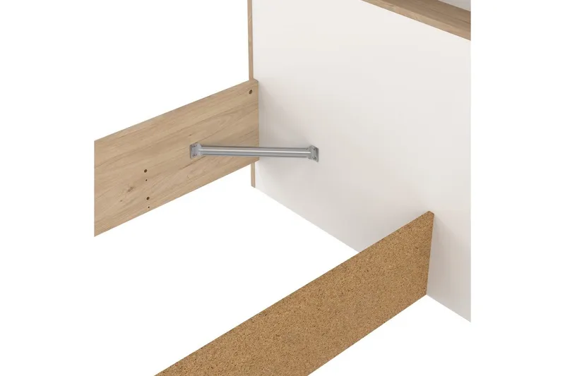 Sumita Sengestel 140x190 cm - Natur/Hvid - Møbler - Senge - Sengeramme & sengestel