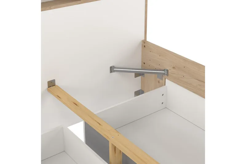 Sumita Sengestel 140x190 cm - Natur/Hvid - Møbler - Senge - Sengeramme & sengestel