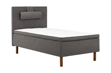 Sundborn boksseng 105x200 middel/hård Latex - Grå - Møbler - Senge - Enkeltsenge