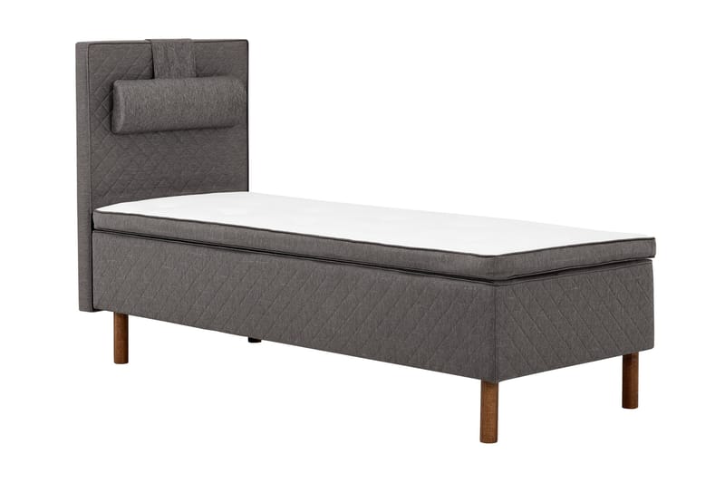 Sundborn boksseng 90x200 - Grå - Møbler - Senge - Enkeltsenge