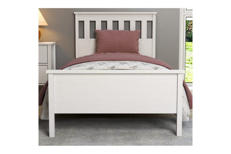 Sylven Sengeramme 90x190 cm - Natur/Hvid - Møbler - Senge - Sengeramme & sengestel