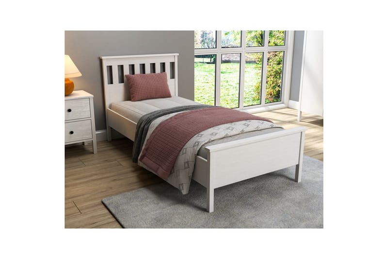 Sylven Sengeramme 90x190 cm - Natur/Hvid - Møbler - Senge - Sengeramme & sengestel