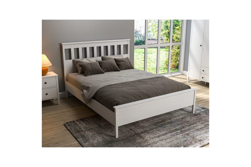 Sylven Sengeramme - Natur/Hvid - Møbler - Senge - Sengeramme & sengestel