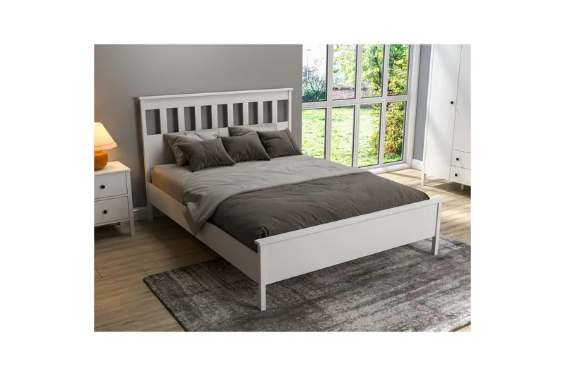 Sylven Sengeramme - Natur/Hvid - Møbler - Senge - Sengeramme & sengestel