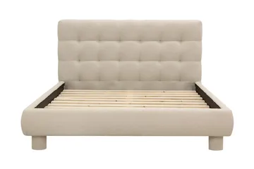Teddy Komplet Sengesæt Sengeramme med Madras 120x200 cm - Beige - Møbler - Senge - Komplet sengepakke