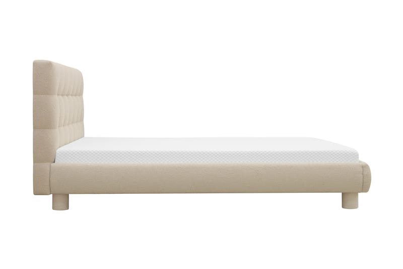 Teddy Komplet Sengesæt Sengeramme med Madras 120x200 cm - Beige - Møbler - Senge - Komplet sengepakke