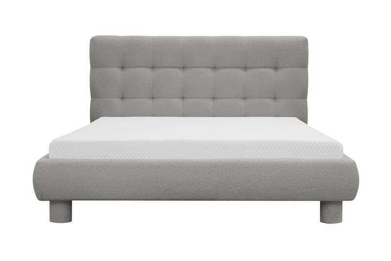 Teddy Komplet Sengesæt Sengeramme med Madras 120x200 cm, Grå