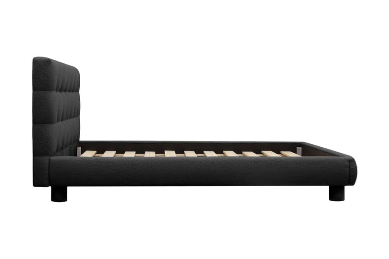 Teddy Komplet Sengesæt Sengeramme med Madras 120x200 cm - Sort - Møbler - Senge - Komplet sengepakke