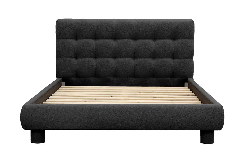 Teddy Komplet Sengesæt Sengeramme med Madras 120x200 cm - Sort - Møbler - Senge - Komplet sengepakke