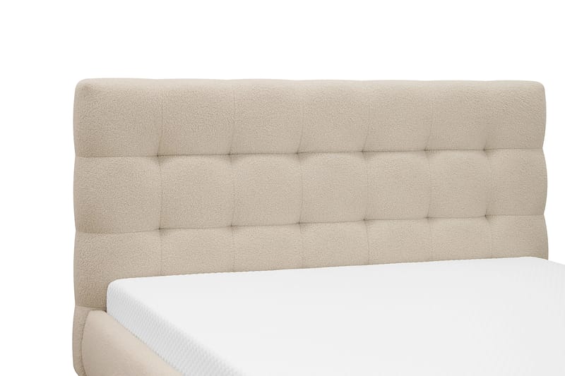 Teddy Komplet Sengesæt Sengeramme med Madras 140x200 cm - Beige - Møbler - Senge - Komplet sengepakke