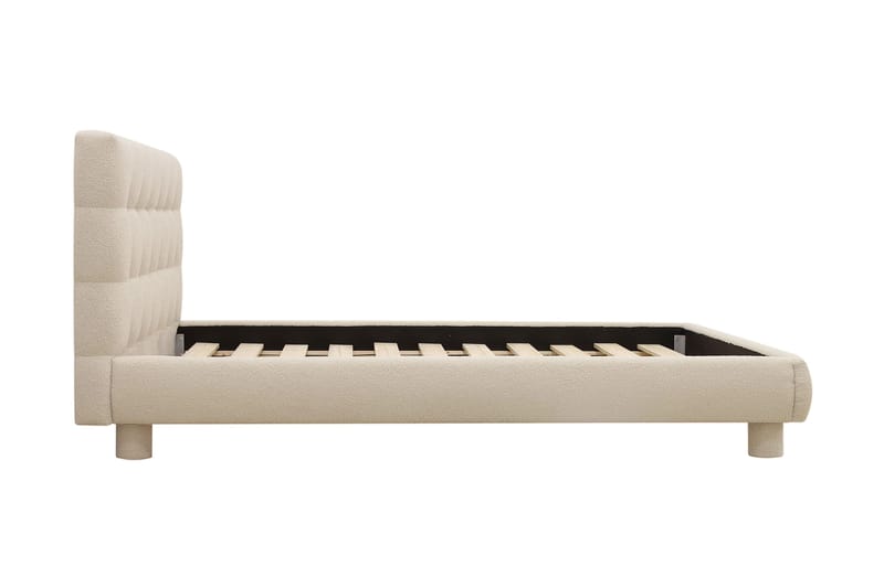 Teddy Komplet Sengesæt Sengeramme med Madras 140x200 cm - Beige - Møbler - Senge - Komplet sengepakke