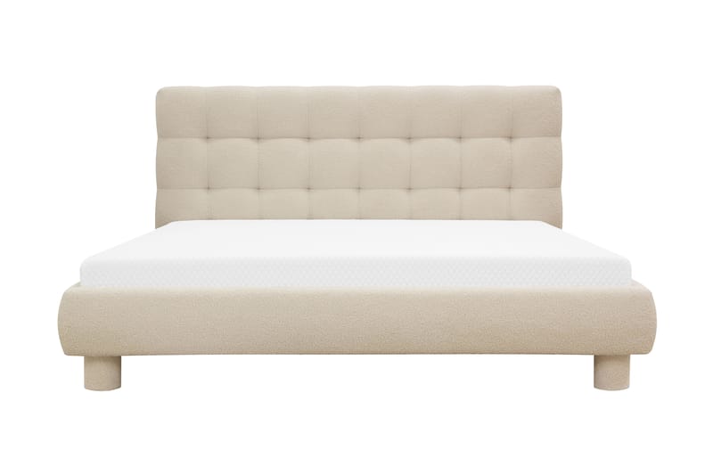 Teddy Komplet Sengesæt Sengeramme med Madras 180x200 cm - Beige - Møbler - Senge - Komplet sengepakke