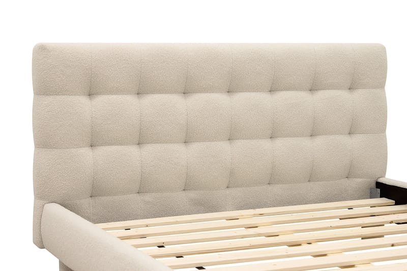 Teddy Komplet Sengesæt Sengeramme med Madras 180x200 cm - Beige - Møbler - Senge - Komplet sengepakke