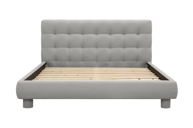 Teddy Komplet Sengesæt Sengeramme med Madras 180x200 cm - Grå - Møbler - Senge - Komplet sengepakke