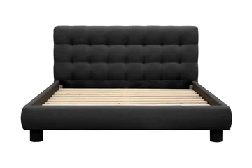 Teddy Komplet Sengesæt Sengeramme med Madras 180x200 cm - Sort - Møbler - Senge - Komplet sengepakke