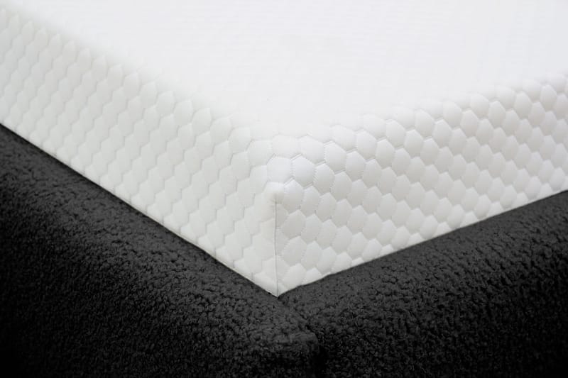 Teddy Komplet Sengesæt Sengeramme med Madras 180x200 cm - Sort - Møbler - Senge - Komplet sengepakke