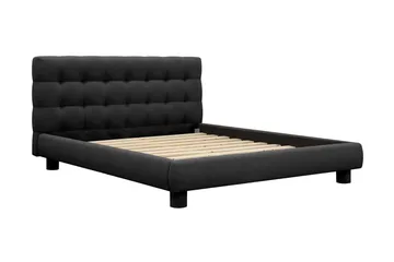 Teddy Komplet Sengesæt Sengeramme med Madras 180x200 cm - Sort - Møbler - Senge - Komplet sengepakke