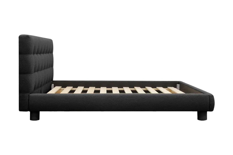 Teddy Komplet Sengesæt Sengeramme med Madras 180x200 cm - Sort - Møbler - Senge - Komplet sengepakke