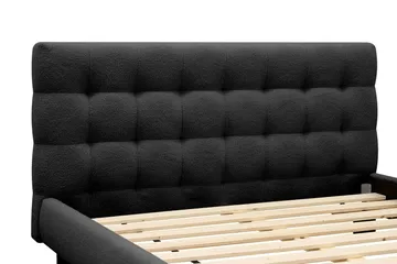 Teddy Komplet Sengesæt Sengeramme med Madras 180x200 cm - Sort - Møbler - Senge - Komplet sengepakke