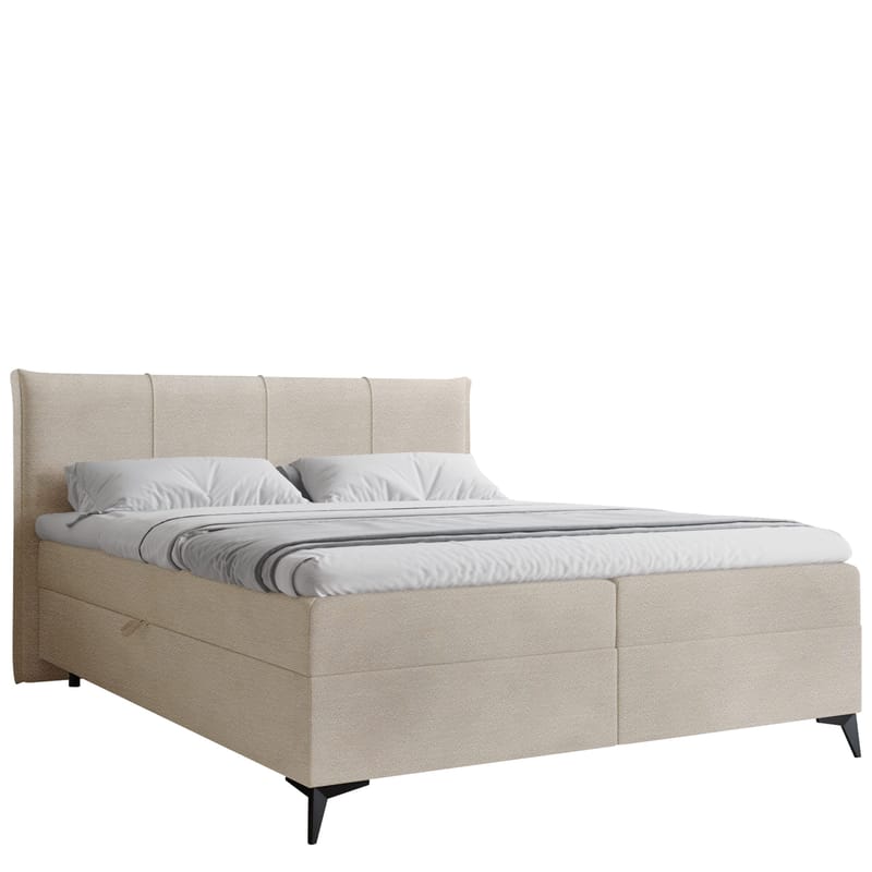Thoros Komplet Sengepakke 160x200 cm Kontinentalseng med Opbevaring, Beige